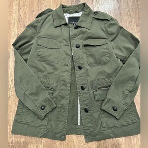 Banana Republic Olive Green Military-Style Lightweight Jacket XSP